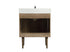 Elegant Lighting Cyrus 30 Inch Single Bathroom Vanity in Natural Oak with Backsplash Model: VF48030NT-BS