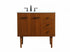 Elegant Lighting Cyrus 36 Inch Single Bathroom Vanity in Teak Model: VF48036MTK