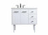 Elegant Lighting Cyrus 36 Inch Single Bathroom Vanity in Teak Model: VF48036MTK