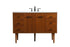 Elegant Lighting Cyrus 48 Inch Single Bathroom Vanity in Teak Model: VF48048MTK