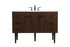 Elegant Lighting Cyrus 48 Inch Single Bathroom Vanity in Teak Model: VF48048MTK