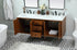 Elegant Lighting Cyrus 60 Inch Single Bathroom Vanity in Teak Model: VF48060DMTK