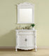 Elegant Lighting Danville 36 Inch Single Bathroom Vanity in Antique White with Ivory White Engineered Marble Model: VF10636AW-VW