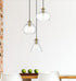 Elegant Lighting Destry 18.5 inch Pendant Clear Shade in Satin Gold in Satin Gold and Clear Finish Model: LD2247SG