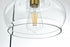 Elegant Lighting Destry 18.5 inch Pendant Clear Shade in Satin Gold in Satin Gold and Clear Finish Model: LD2247SG