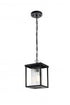 Elegant Lighting Dover 7 inch Outdoor Pendant in Black Model: OD302H11BK