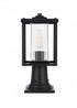 Elegant Lighting Dover 7 inch Outdoor Pendant in Black Model: OD302P15BK