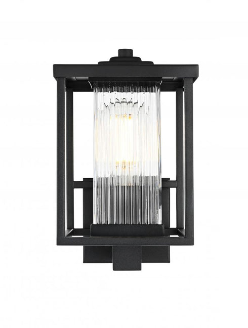 Elegant Lighting Dover 7 inch Outdoor Pendant in Black Model: OD302W12BK