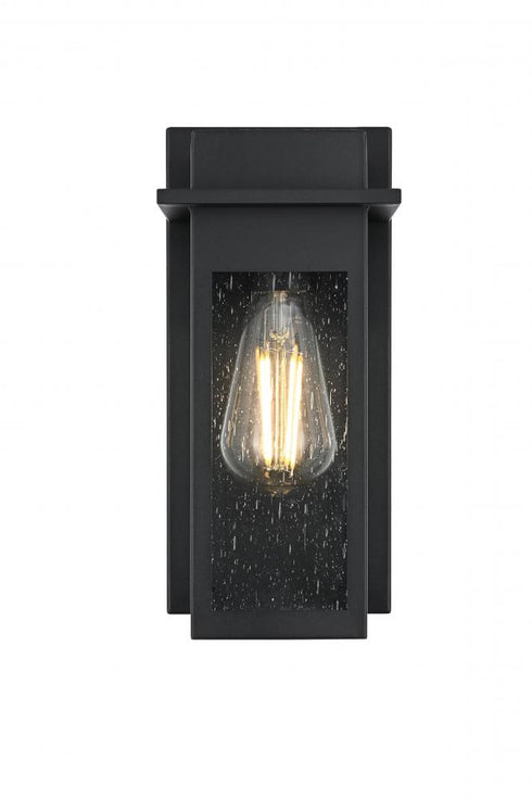Elegant Lighting Dunton 7 inch Outdoor Pendant in Black Model: OD362W11BK