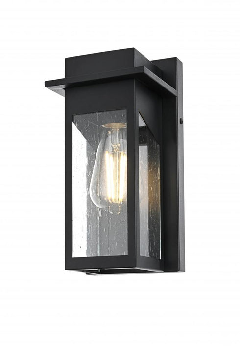 Elegant Lighting Dunton 7 inch Outdoor Pendant in Black Model: OD362W11BK