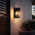 Elegant Lighting Dunton 7 inch Outdoor Pendant in Black Model: OD362W11BK