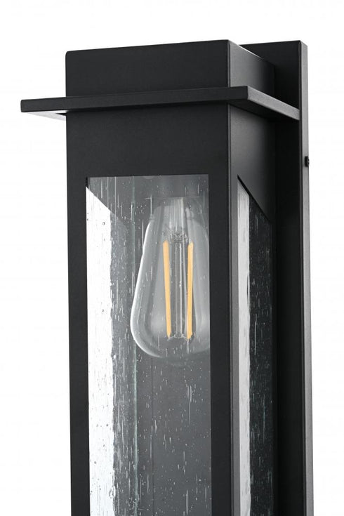 Elegant Lighting Dunton 7 inch Outdoor Pendant in Black Model: OD362W16BK
