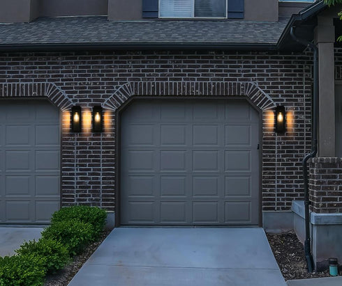 Elegant Lighting Dunton 7 inch Outdoor Pendant in Black Model: OD362W16BK
