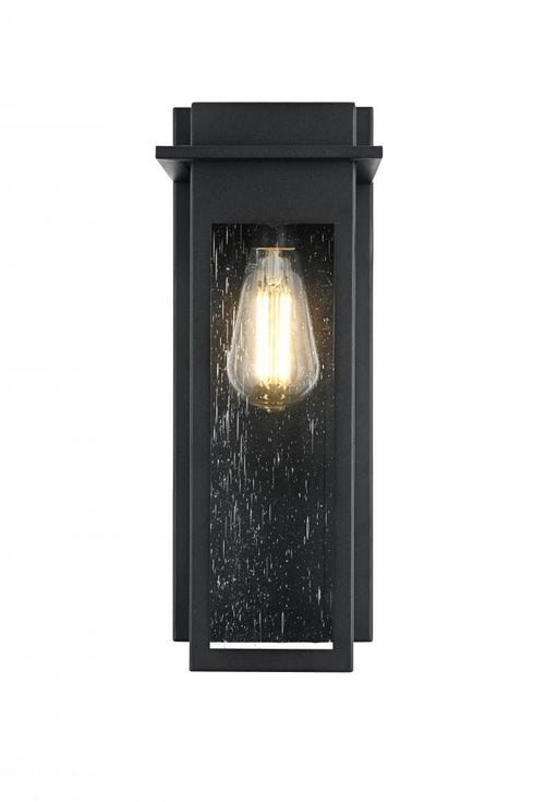 Elegant Lighting Dunton 7 inch Outdoor Pendant in Black Model: OD362W16BK