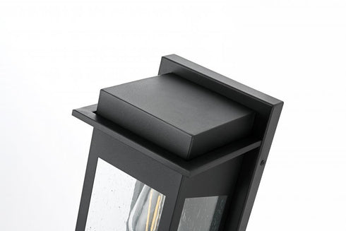 Elegant Lighting Dunton 7 inch Outdoor Pendant in Black Model: OD362W19BK