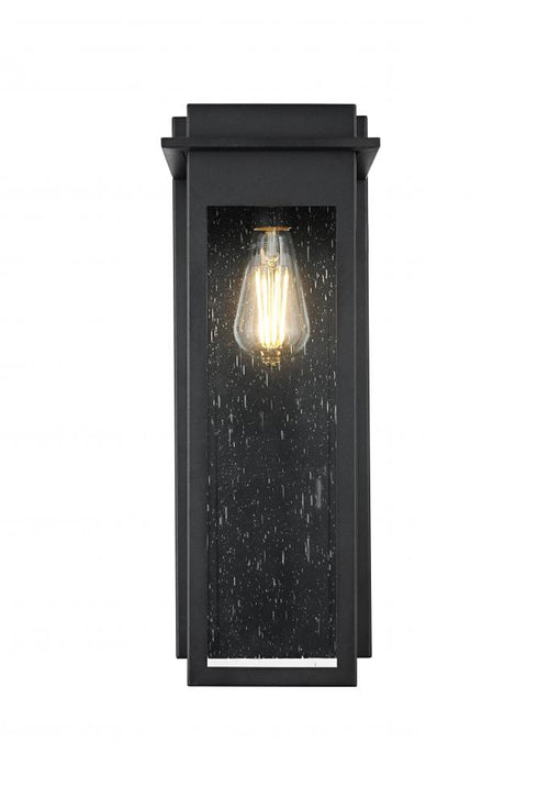 Elegant Lighting Dunton 7 inch Outdoor Pendant in Black Model: OD362W19BK