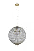 Elegant Lighting Earlene 3 light 16 inch antique bronze pendant Model: LD5026