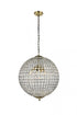 Elegant Lighting Earlene 4 light 20 inch antique bronze pendant Model: LD5027