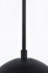 Elegant Lighting Eclipse 1 Light Black plug in pendant With Clear Glass in Black and Clear Finish Model: LDPG6027BK