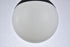 Elegant Lighting Eclipse 1 Light Black plug in pendant With Frosted White Glass in Black and Frosted White Finish Model: LDPG6026BK