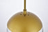 Elegant Lighting Eclipse 1 Light Brass plug in pendant With Clear Glass in Brass and Clear Finish Model: LDPG6031BR