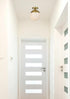 Elegant Lighting Eclipse 10 inch Flush Mount Frosted White Shade in Satin Gold in Satin Gold and Frosted White Finish Model: LD6062SG