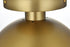 Elegant Lighting Eclipse 10 inch Flush Mount Frosted White Shade in Satin Gold in Satin Gold and Frosted White Finish Model: LD6062SG