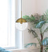 Elegant Lighting Eclipse 10 inch Pendant Clear Shade in Chrome in Satin Gold and Clear Finish Model: LD6033SG