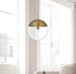Elegant Lighting Eclipse 14 inch Pendant Clear Shade in Chrome in Satin Gold and Clear Finish Model: LD6045SG