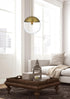 Elegant Lighting Eclipse 14 inch Pendant Clear Shade in Chrome in Satin Gold and Clear Finish Model: LD6045SG