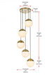 Elegant Lighting Eclipse 18 inch Pendant Frosted White Shade in Satin Gold in Satin Gold and Frosted White Finish Model: LD6074SG