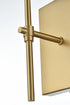 Elegant Lighting Eclipse 4.5 inch Wall Sconce in Satin Gold in Satin Gold and White Finish Model: LD6102W4SG