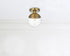 Elegant Lighting Eclipse 8 inch Flush Mount Clear Shade in Chrome in Satin Gold and Clear Finish Model: LD6051SG