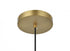 Elegant Lighting Eclipse 8 inch Pendant Clear Shade in Chrome in Satin Gold and Clear Finish Model: LD6027SG