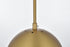 Elegant Lighting Eclipse 8 inch Pendant Frosted White Shade in Satin Gold in Satin Gold and Frosted White Finish Model: LD6026SG