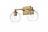 Elegant Lighting Eero 16 inch Wall Sconce in Satin Gold in Satin Gold and Clear Finish Model: LD7308W16SG