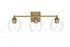 Elegant Lighting Eero 25 inch Wall Sconce in Satin Gold in Satin Gold and Clear Finish Model: LD7308W25SG