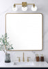 Elegant Lighting Eero 25 inch Wall Sconce in Satin Gold in Satin Gold and Clear Finish Model: LD7308W25SG