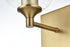 Elegant Lighting Eero 6 inch Wall Sconce in Satin Gold in Satin Gold and Clear Finish Model: LD7308W6SG
