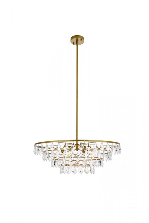 Elegant Lighting Ella 6 Light Pendant Model: 1101D28BK