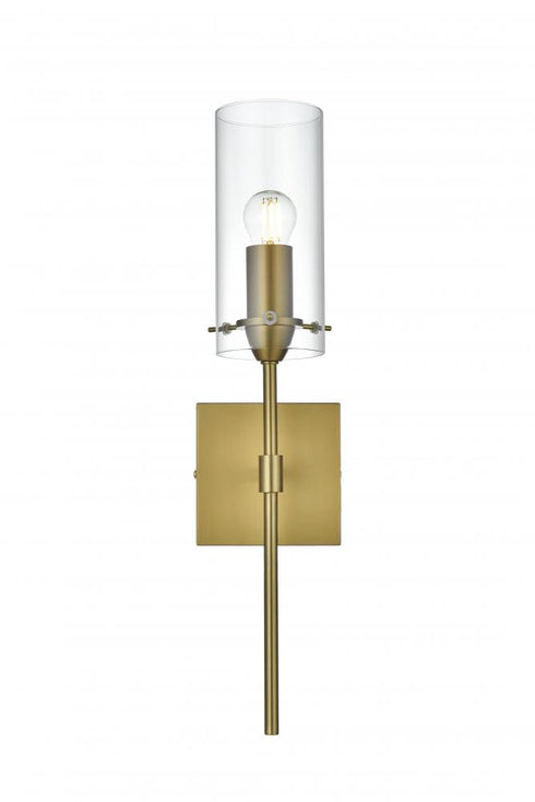 Elegant Lighting Elsreth 4.5 inch Wall Sconce Clear Shade in Chrome in Chrome and Clear Finish Model: LD2361C