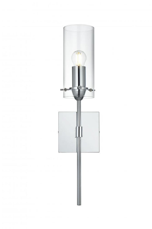 Elegant Lighting Elsreth 4.5 inch Wall Sconce Clear Shade in Chrome in Chrome and Clear Finish Model: LD2361C