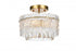 Elegant Lighting Emilia 12 inch Flush Mount in Chrome in Chrome and Clear Finish Model: 1780F12C