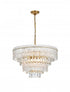 Elegant Lighting Emilia 25 inch Chandelier in Chrome in Chrome and Clear Finish Model: 1780D25C