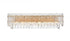 Elegant Lighting Emilia 27 inch Wall Sconce in Chrome in Chrome and Clear Finish Model: 1780W27C