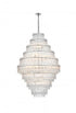 Elegant Lighting Emilia 36 inch Chandelier in Chrome in Chrome and Clear Finish Model: 1780D36C