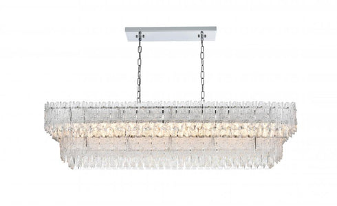 Elegant Lighting Emilia 50 inch Chandelier in Chrome in Chrome and Clear Finish Model: 1780G50C