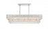 Elegant Lighting Emilia 50 inch Chandelier in Chrome in Chrome and Clear Finish Model: 1780G50C