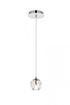 Elegant Lighting Eren 1 light in Black pendant Model: 3505D6BK