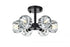Elegant Lighting Eren 14 Inch Flush Mount in Black Model: 3505F14BK